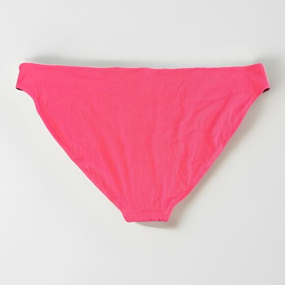 Old Navy Low-Rise Classic Rib-Knit Bikini Swim Bottoms Women’s 4X Pink Trance - Picture 2 of 6